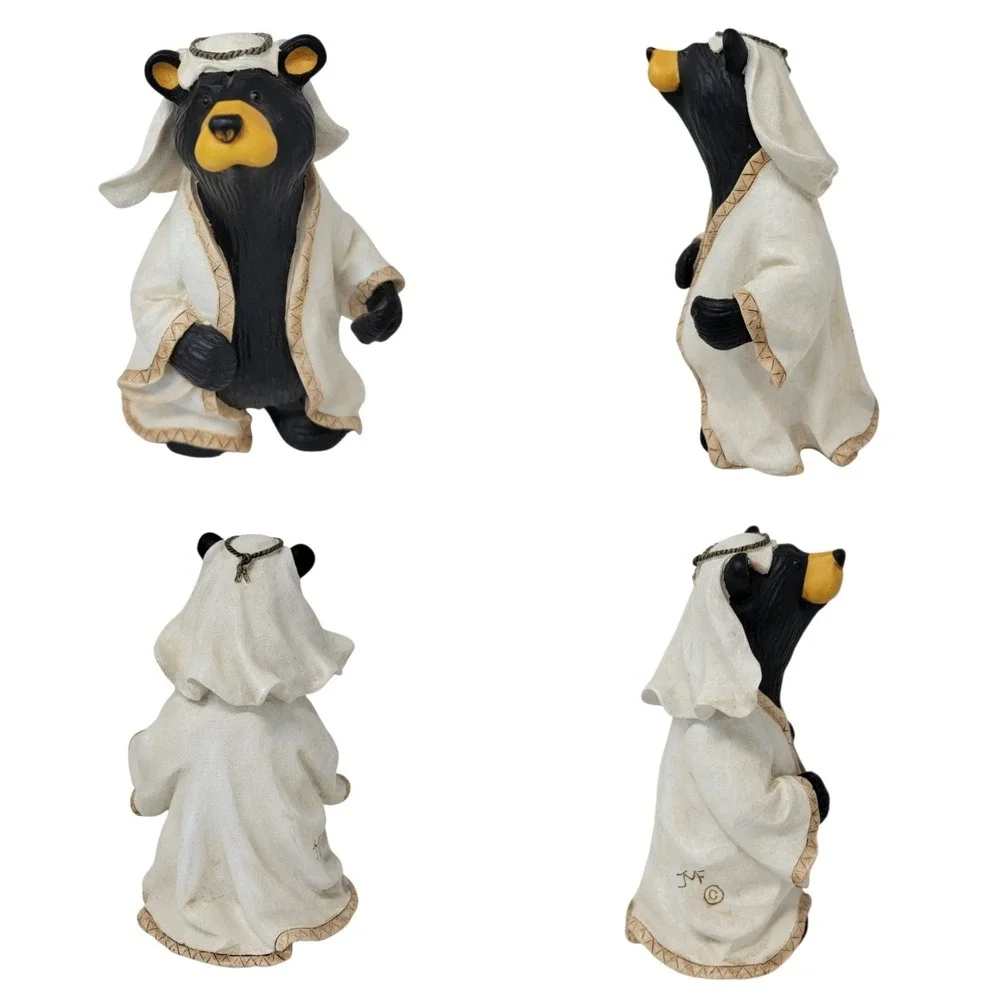 Bearfoots Beartivity II Nativity 5 Piece Set 50439 Jeff Fleming Big Sky Carvers